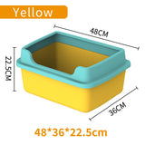 Large Capacity Cat Litter Box Semi-closed Plastic