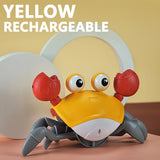 Crab Rechargeable Electric Pet Musical  Learn To Climb Toys