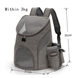 Outdoor Pet Travel Double Backpack Foldable