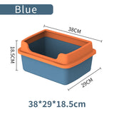 Large Capacity Cat Litter Box Semi-closed Plastic