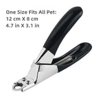 Professional Pet Nail Clipper with Safety Guard  Stainless Steel Scissors Cat Dog for Claw Care  Grooming Supplies Size Fits All