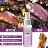 Dog Breath Freshener Oral Spray Teeth Cleaner