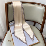 Long Silk Scarf Bag Tie Lady Neck Scarves