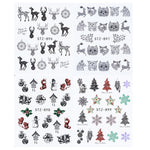 4 In 1 Xmas Flower Nail Stickers