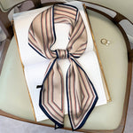 Long Silk Scarf Bag Tie Lady Neck Scarves