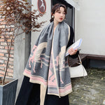 Luxury Winter Cashmere Scarf Women Warm