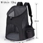 Outdoor Pet Travel Double Backpack Foldable