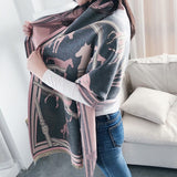 Luxury Winter Cashmere Scarf Women Warm