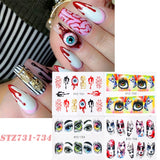 4 In 1 Xmas Flower Nail Stickers