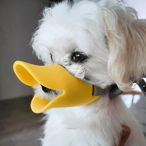 Dog Muzzle Silicone Duck Muzzle Mask