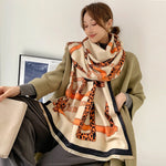 Luxury Winter Cashmere Scarf Women Warm