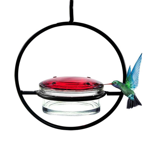 Hanging Hummingbird Feeder Acrylic Transparent Bird Feeding Tool With Red Berries Outdoor Garden Feeder For Swallow Sparrow Nest