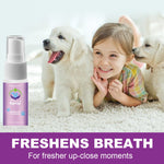 Dog Breath Freshener Oral Spray Teeth Cleaner