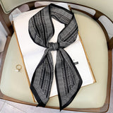 Long Silk Scarf Bag Tie Lady Neck Scarves