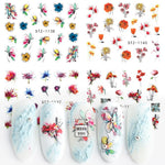 4 In 1 Xmas Flower Nail Stickers