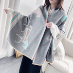 Luxury Winter Cashmere Scarf Women Warm