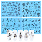 4 In 1 Xmas Flower Nail Stickers