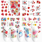 4 In 1 Xmas Flower Nail Stickers