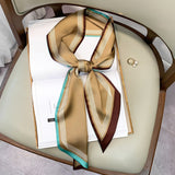 Long Silk Scarf Bag Tie Lady Neck Scarves