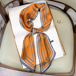 Long Silk Scarf Bag Tie Lady Neck Scarves