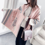 Luxury Winter Cashmere Scarf Women Warm