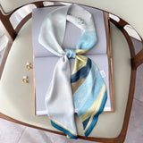 Long Silk Scarf Bag Tie Lady Neck Scarves