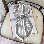 Long Silk Scarf Bag Tie Lady Neck Scarves