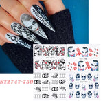 4 In 1 Xmas Flower Nail Stickers