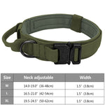 Tactical Dog Collar Military Adjustable Nylon