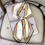 Long Silk Scarf Bag Tie Lady Neck Scarves