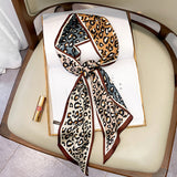 Long Silk Scarf Bag Tie Lady Neck Scarves