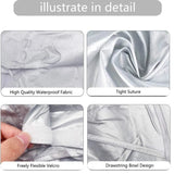 Creative DIY Apron Hair Cutting Cloak Coat Salon Barber Stylist Cape Umbrella Haircut Cloak Hairdressing Home Cleaning Protector