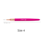 1Pc Nail Art Liners Striping Brushes Long Thin Fine Line Drawing Detail Painting Blending Acrylic Nails Supply