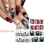 4 In 1 Xmas Flower Nail Stickers