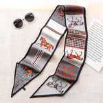 Long Silk Scarf Bag Tie Lady Neck Scarves