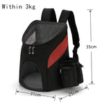 Outdoor Pet Travel Double Backpack Foldable