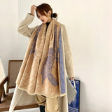 Luxury Winter Cashmere Scarf Women Warm