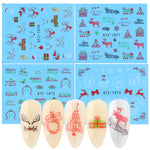 4 In 1 Xmas Flower Nail Stickers