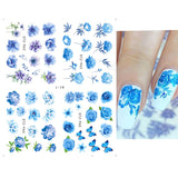 4 In 1 Xmas Flower Nail Stickers