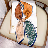 Long Silk Scarf Bag Tie Lady Neck Scarves