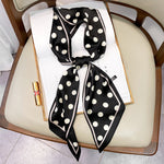 Long Silk Scarf Bag Tie Lady Neck Scarves