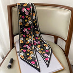 Long Silk Scarf Bag Tie Lady Neck Scarves