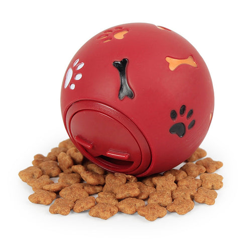 Dog Toy Rubber Ball Chew Dispenser Leakage Food