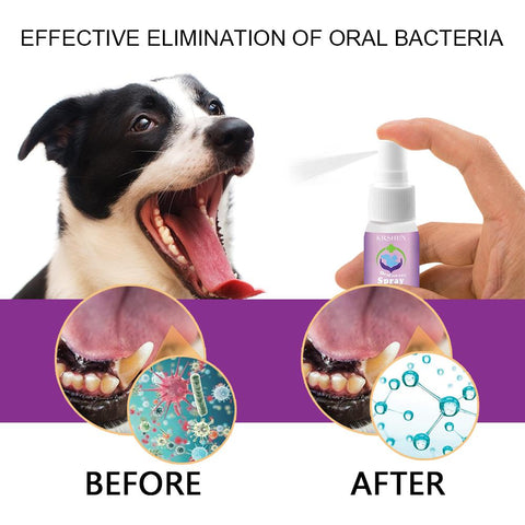 Dog Breath Freshener Oral Spray Teeth Cleaner