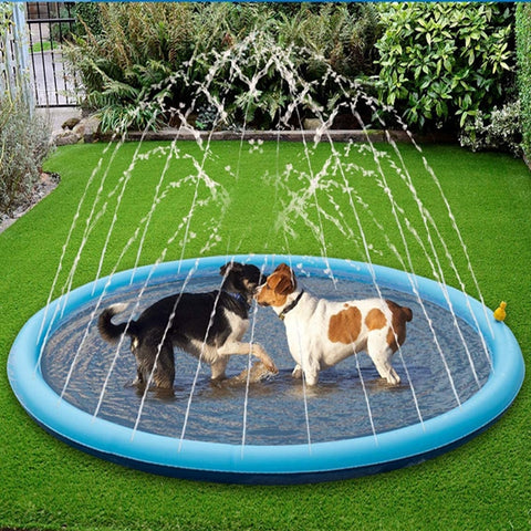 Pet Sprinkler Pad Play Cooling Mat Swimming Pool Inflatable Water Spray Pad Mat Tub Summer Cool Dog Bathtub for Dogs