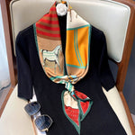 Long Silk Scarf Bag Tie Lady Neck Scarves