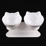 Non-Slip Double Cat Bowl Pet Water Food Feed Dog Bowls Pet Bowl With Inclination Stand Cats Feeder Feeding Bowl Kitten Supplies