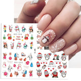 4 In 1 Xmas Flower Nail Stickers