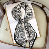 Long Silk Scarf Bag Tie Lady Neck Scarves