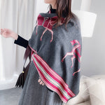 Luxury Winter Cashmere Scarf Women Warm